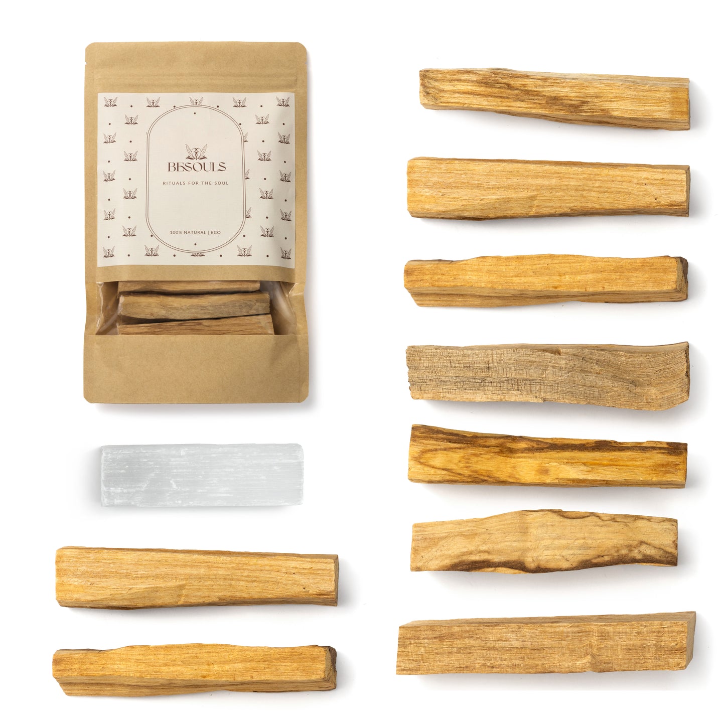 Palo Santo 9 ud + REGALO de Selenita