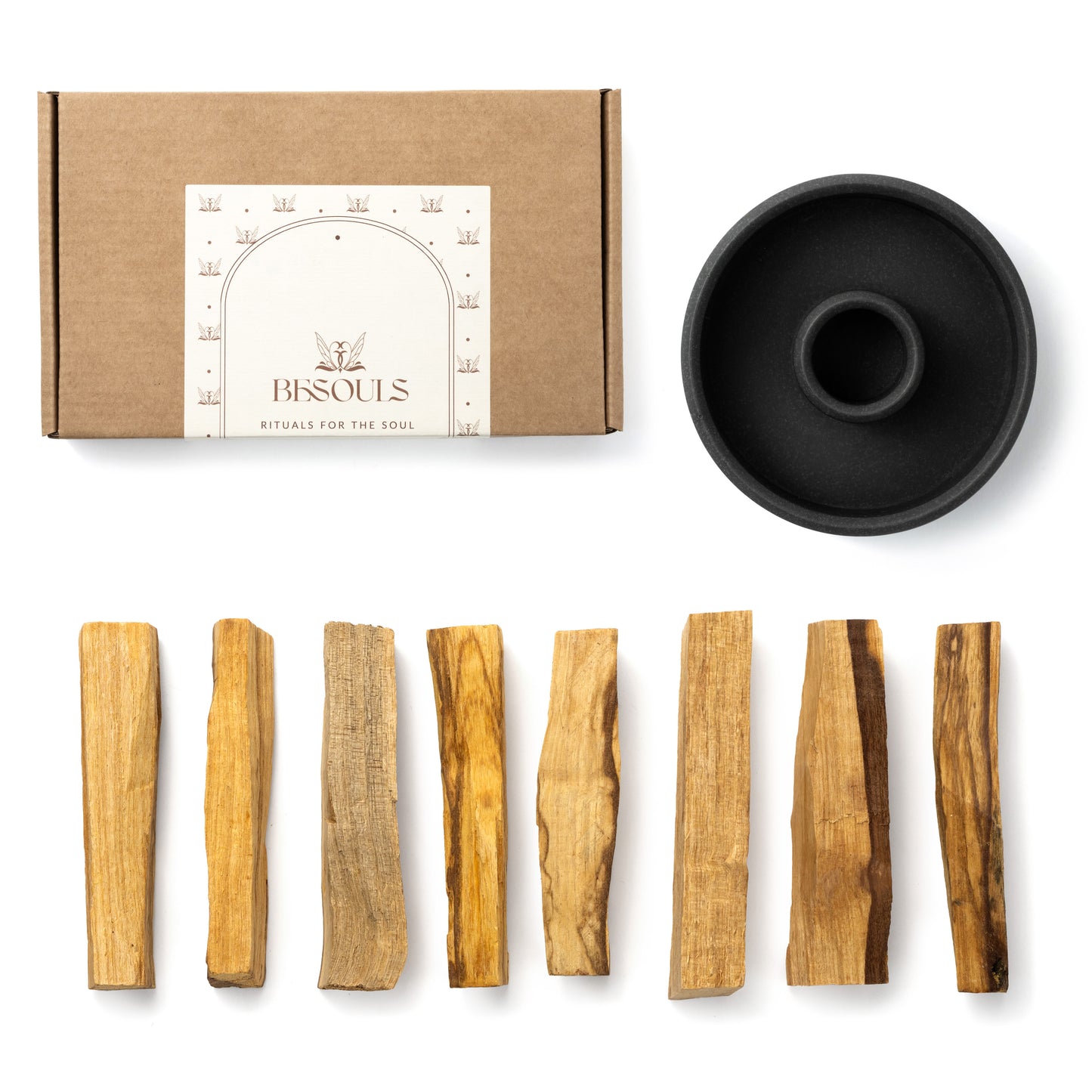 8 Palo Santo + Quemador