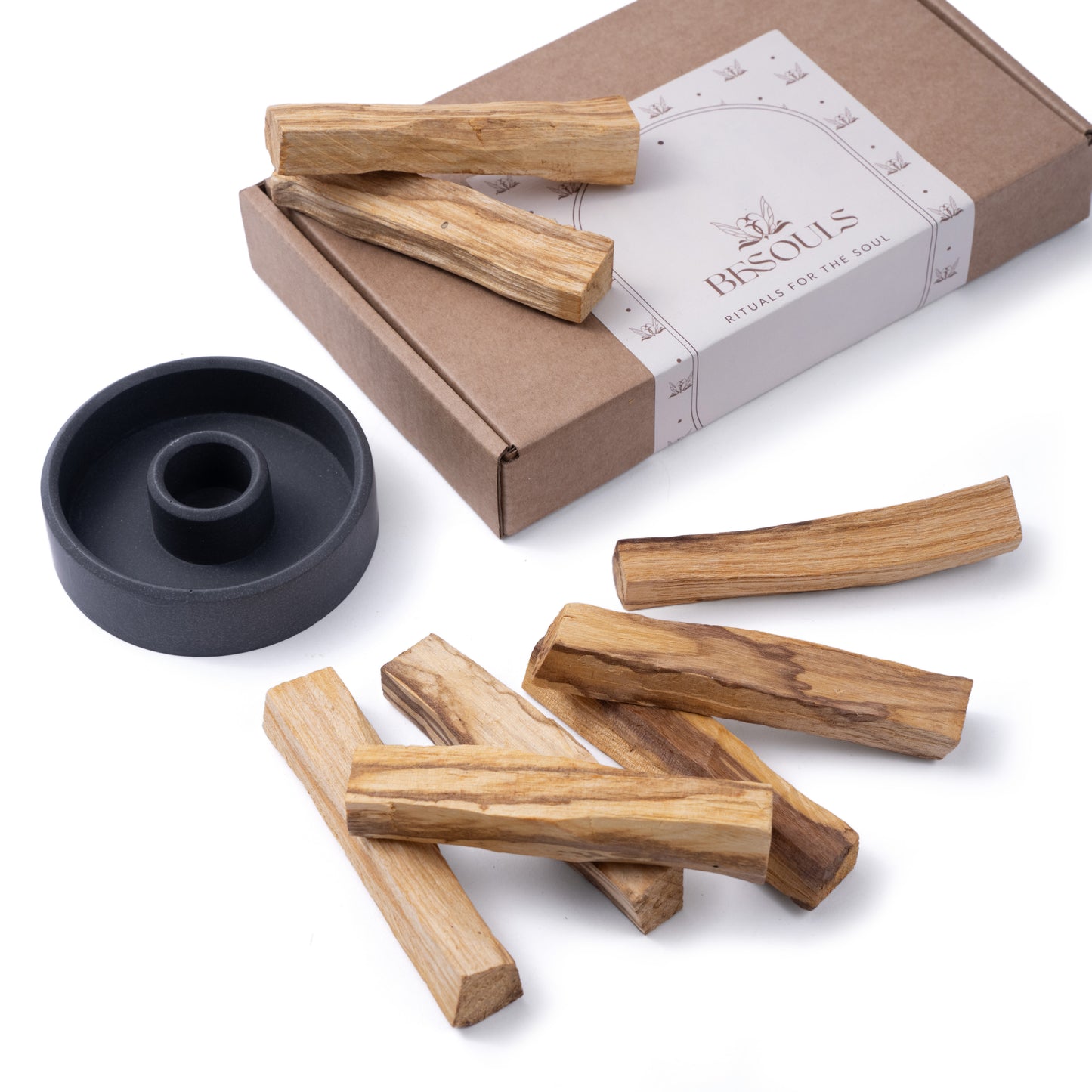 8 Palo Santo + Quemador