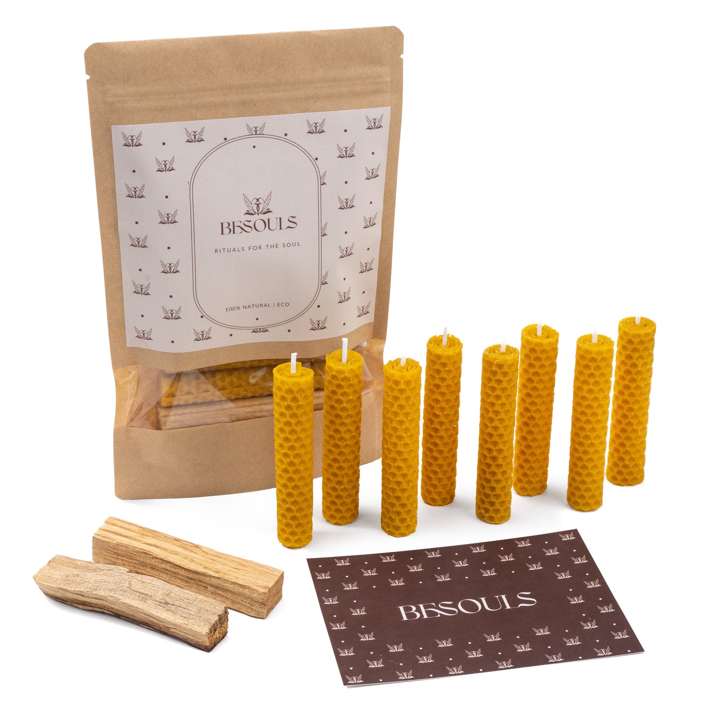 11/22 8 Velas de Miel + 2 Palo santo