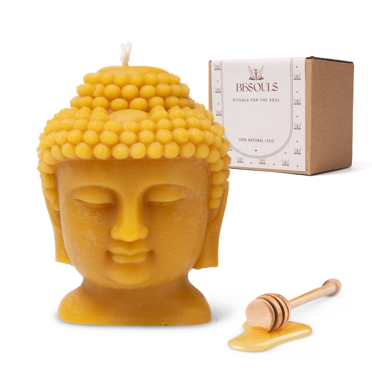 Buda Vela Decorativa (Cera de Abeja 100%)
