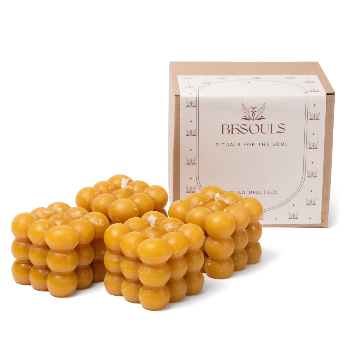 Pack 4 Bubbles Velas Decorativas (Cera de Abeja 100%)
