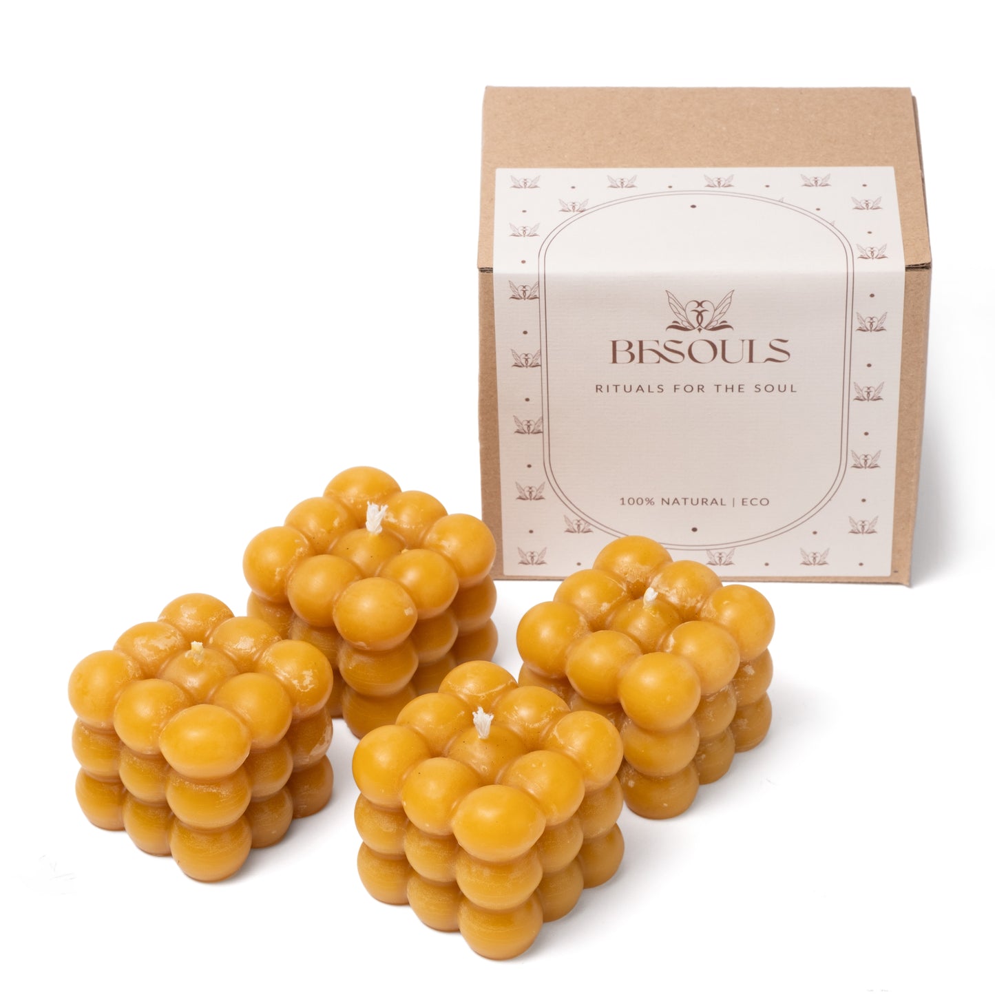 Pack 4 Bubbles Velas Decorativas (Cera de Abeja 100%)