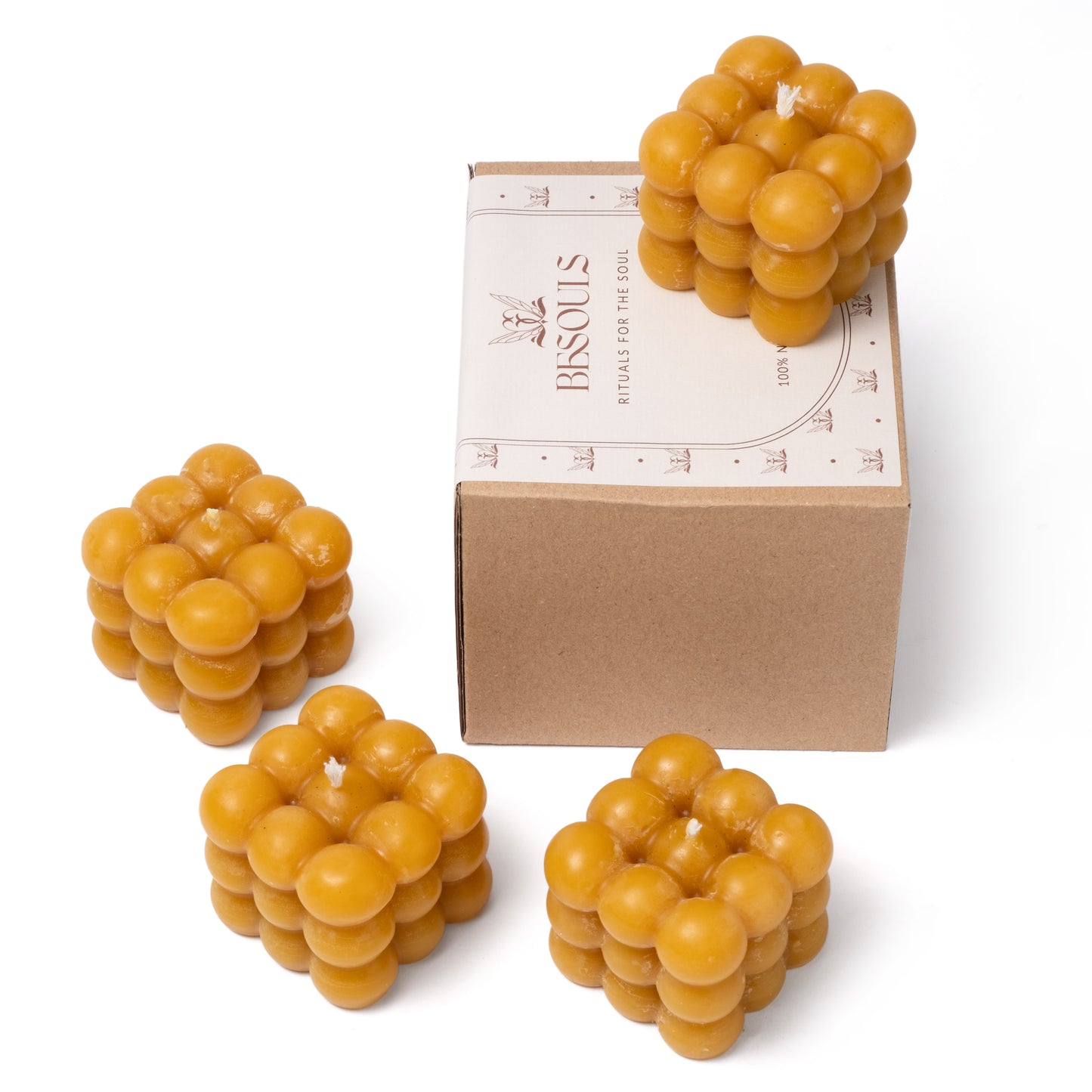 Pack 4 Bubbles Velas Decorativas (Cera de Abeja 100%)