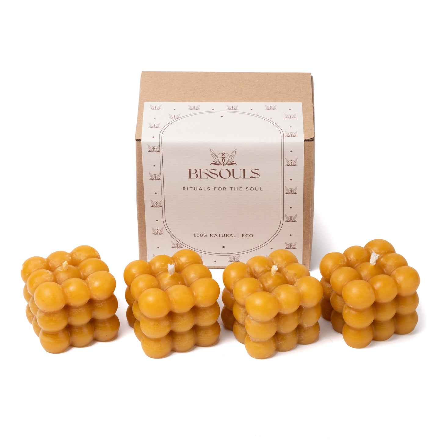 Pack 4 Bubbles Velas Decorativas (Cera de Abeja 100%)